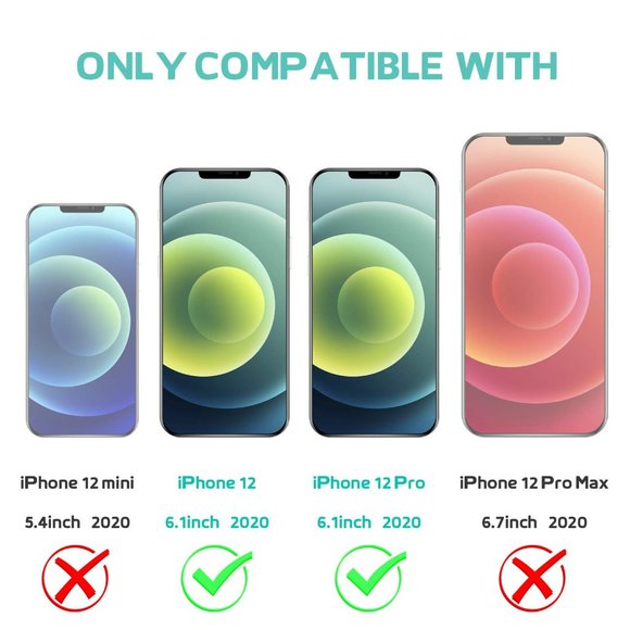 [3 Pack] iPhone 12 / 12 Pro Glass Screen Protector + Installation Tool - Picture 5 of 7